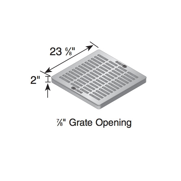 NDS - 2412 - 24 Inch Square Green Grate