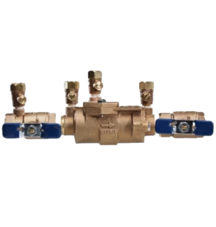 FEBCO - 1115 - FEBCO Double Check Valve Assembly Model 850 1-1/2 in. Bronze With Ball Valve