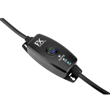 Side and top angle photograph of the FX Wi‑Fi Plug highlighting mounting points, robust weatherproof housing, and LED status indicators.