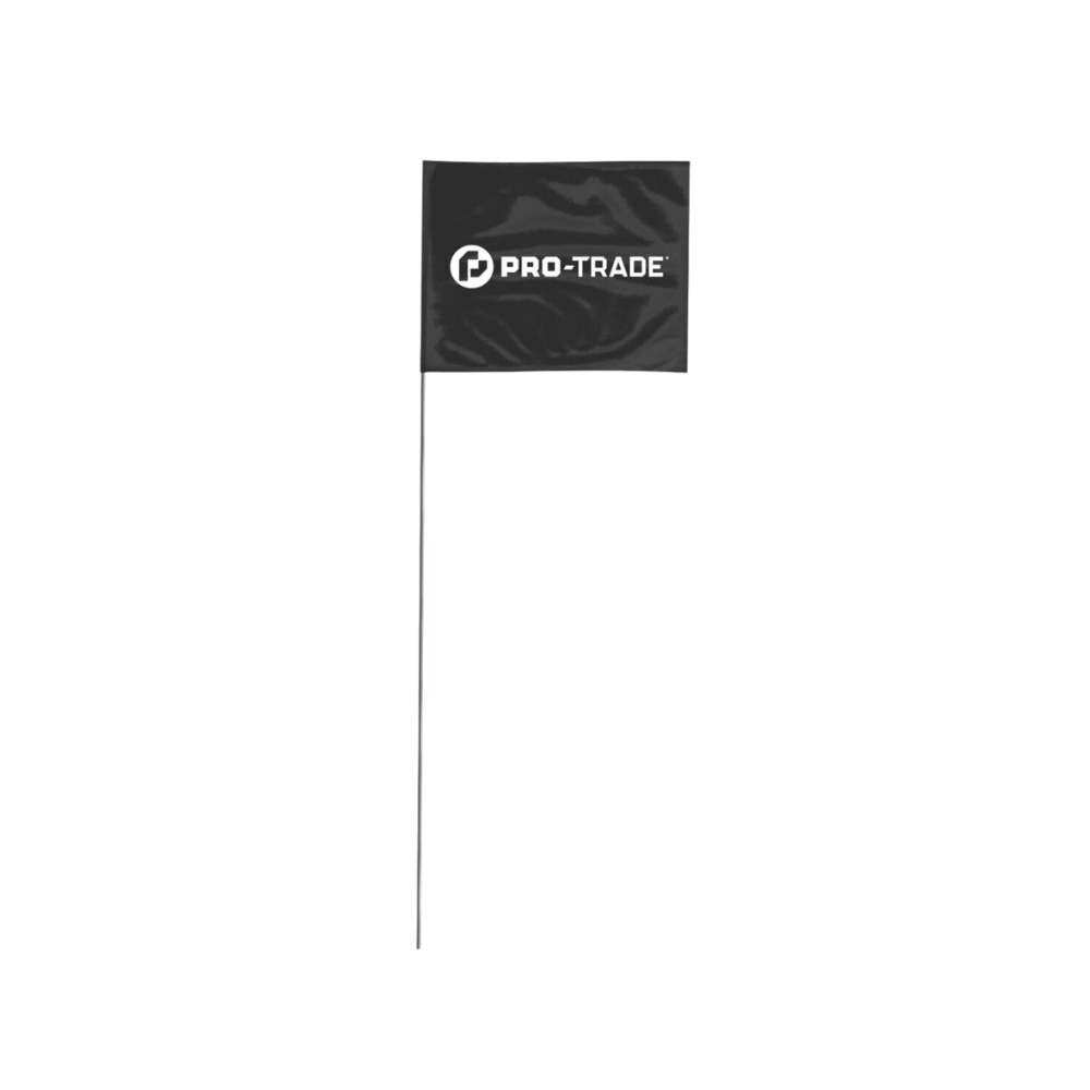 Pro-Trade Marking Flag 4 in. x 5 in. w/ 21 in. Steel Staff (100/Bundle)