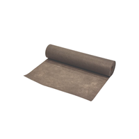 Roll of Pro-Trade 2.5 oz non-woven spunbond weed barrier fabric in grey, labeled 6 ft x 300 ft, product packaging photo.