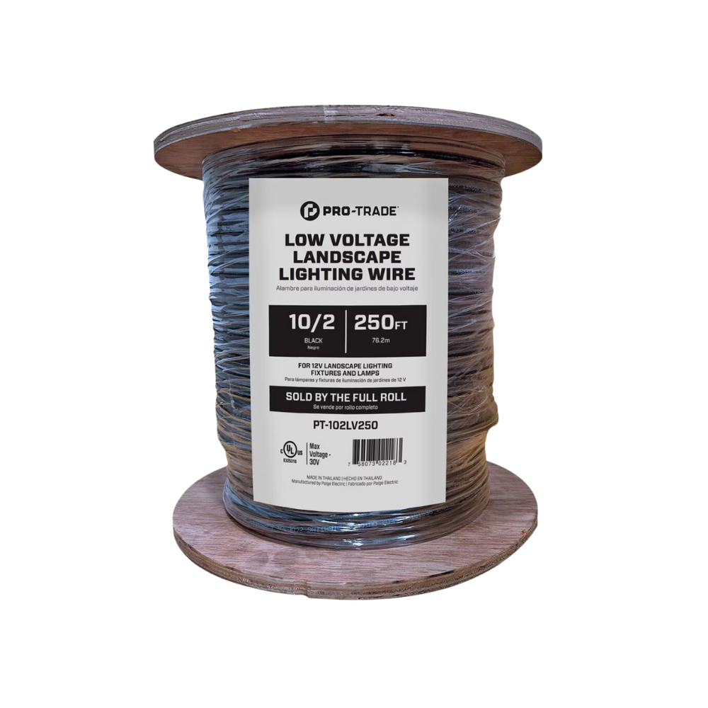 Pro-Trade Low Voltage Lighting Wire Black 2 Conductor (Sold by the Roll)