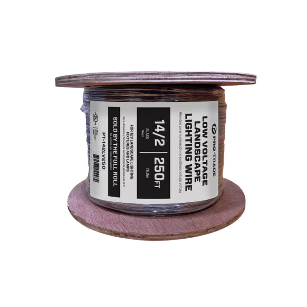 Pro-Trade Low Voltage Lighting Wire Black 2 Conductor (Sold by the Roll)