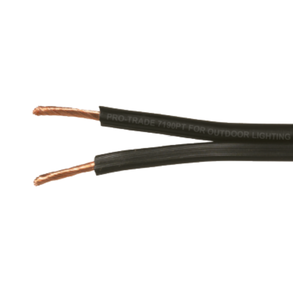 Pro-Trade Low Voltage Lighting Wire Black 2 Conductor (Sold by the Roll)