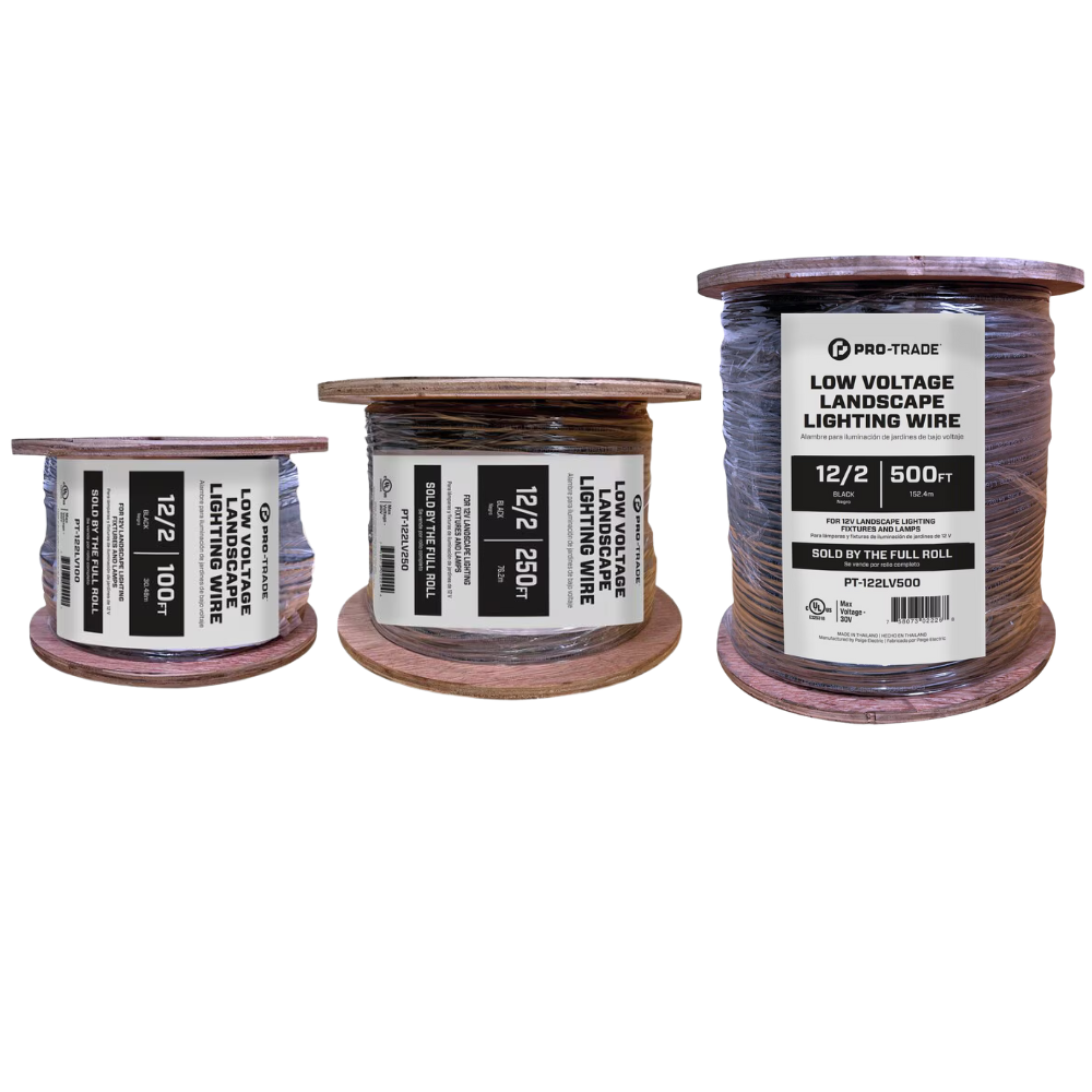 Pro-Trade Low Voltage Lighting Wire Black 2 Conductor (Sold by the Roll)