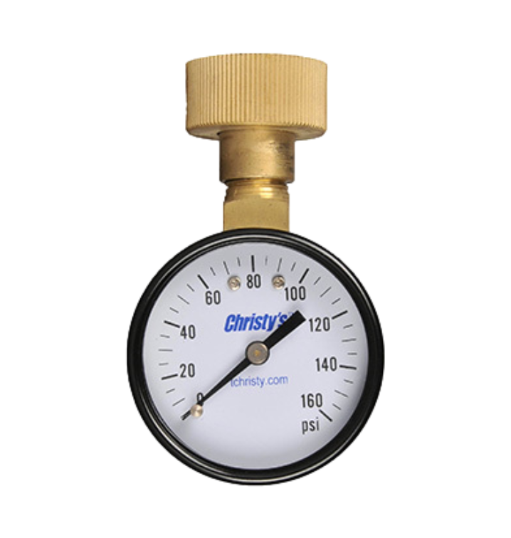 T.Christy - TG-WLH-160-20 - T.Christy Water Test Gauge - Brass 3/4" Fht 160Lb