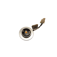 Close-up of Vista RR-B04 replacement light engine highlighting connector, LED array, and mounting features for quick swap-in replacement in compatible Vista RR-series landscape fixtures; compact assembly.