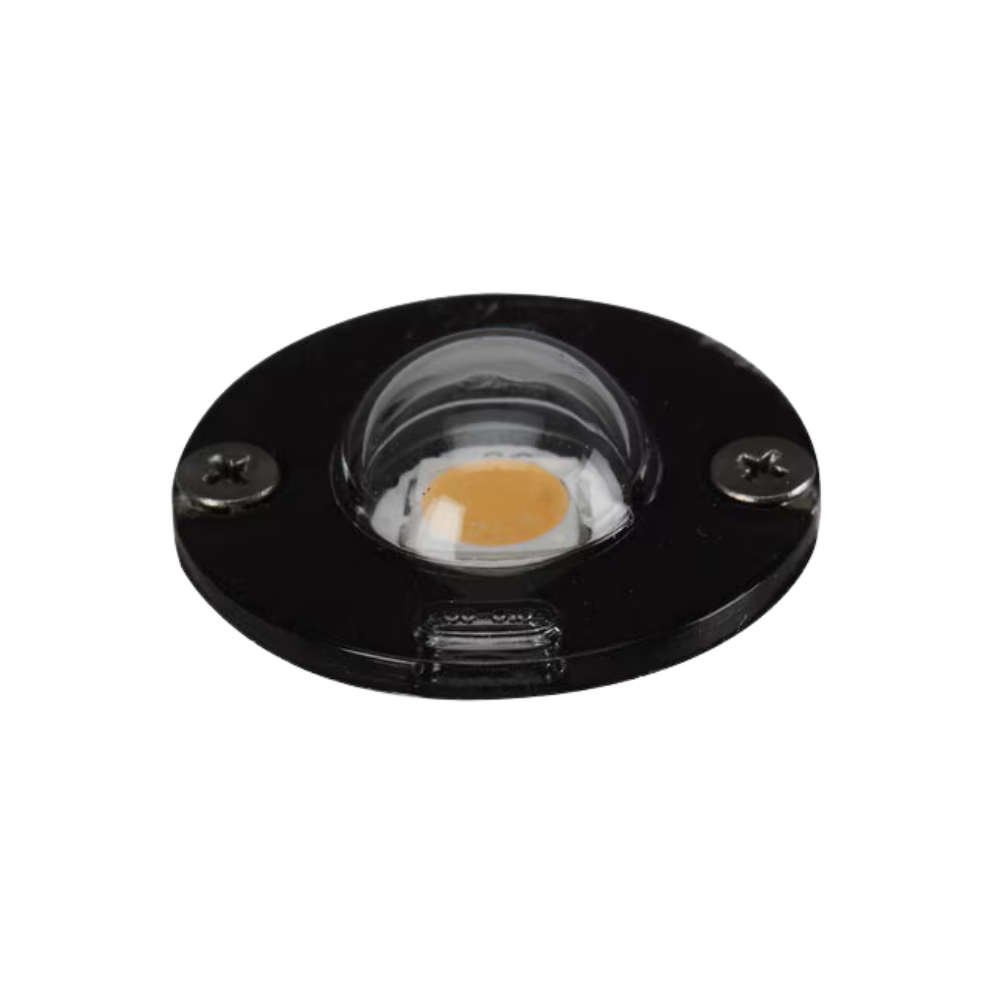 Front view of Vista RR-B04 replacement light engine module showing LED array, preconfigured connector, mounting points, and compact form factor for landscape fixtures (approx. 0.30 lb).