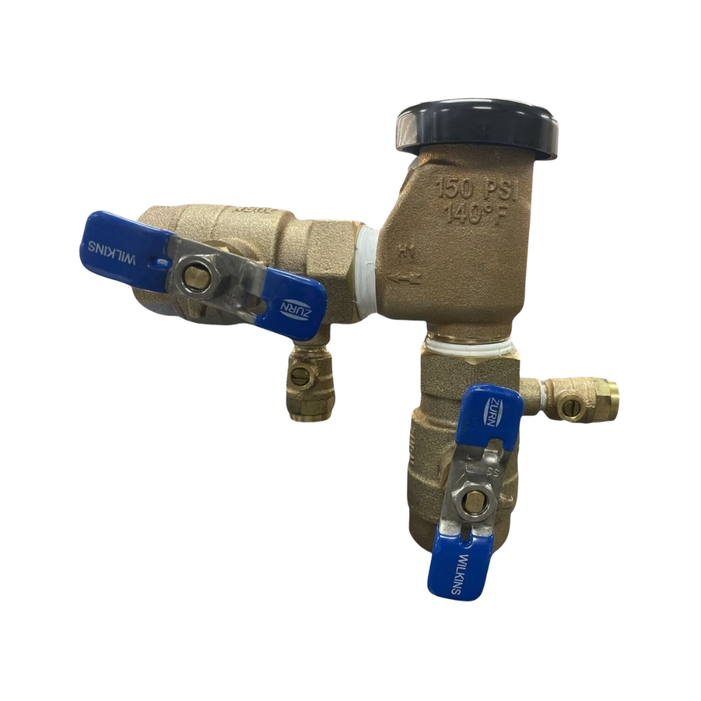 Wilkins - 1-710 - Wilkins 710 Pressure Vacuum Breaker 1 in. Bronze With Ball Valve