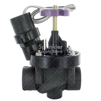 Rain Bird - 100PESBR - 1" Plastic Industrial Valve with Scrubber, Reclaimed Water Cap