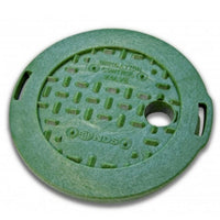 NDS - 107CH - Standard 6" Lid Only, Snap-In Overlapping, Green