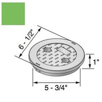 NDS - 107CH - Standard 6" Lid Only, Snap-In Overlapping, Green