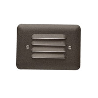 Kichler - 15072AZT - 12V Acrylic Louvered Lens Deck Light, Textured Architectural Bronze