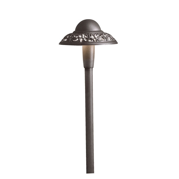 Kichler - 15857AZT27R -LED 2700K Pierced Dome Path Ligh, Textured Architectural Bronze
