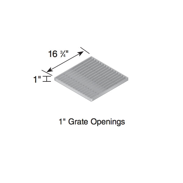 NDS - 1815 - 18" Sq Galvanized Steel Grate