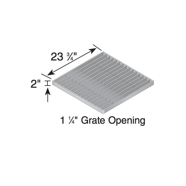 NDS - 2415 - 24x24 Galvanized Grate