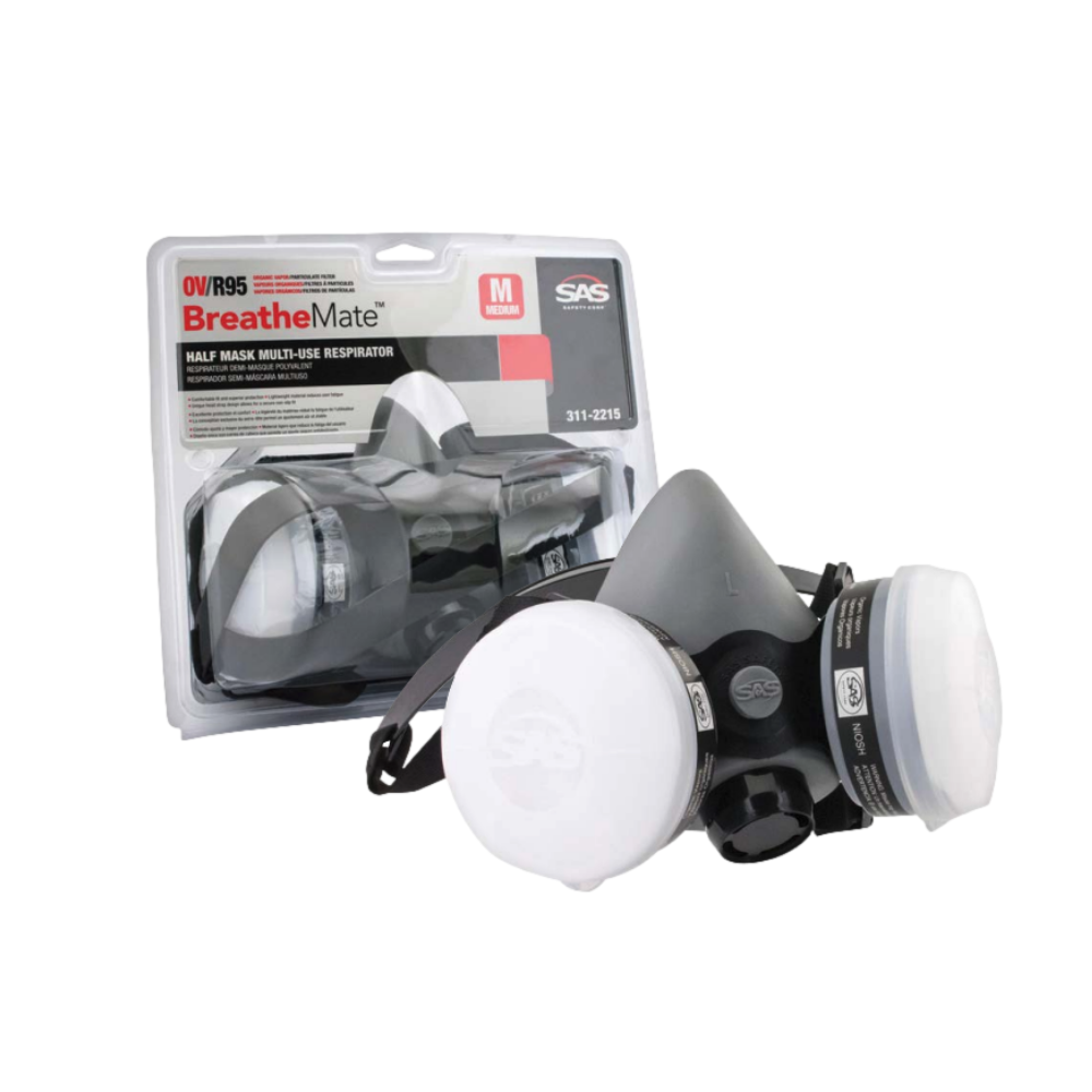 SAS - Half-Mask APR Respirator, Breathemate - OV/R95 - (NIOSH Approved TC-84A-6665 & TC-84A-6753)