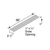 NDS - 544 - Mini Channel Grate - Sand