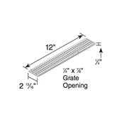 NDS - 552B - 1 foot Brass Mini Grate