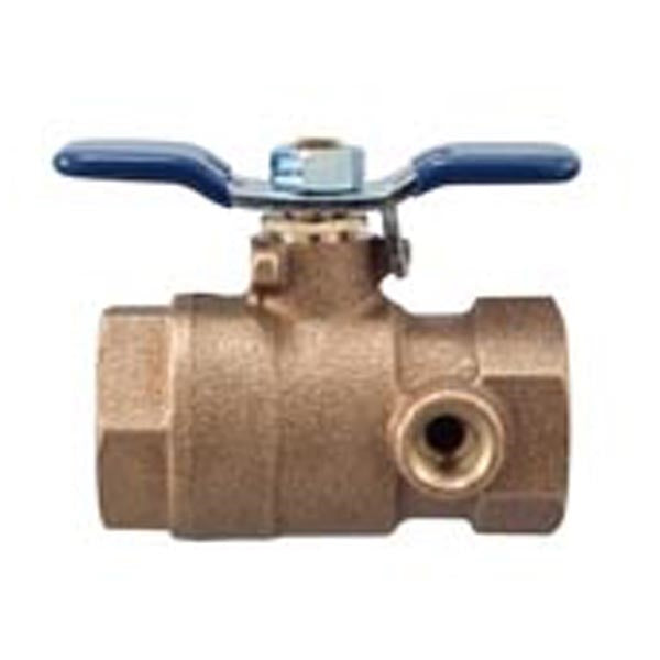 Febco - 781-056LL - 1.5" Lead Free Ball Valve, Tapped