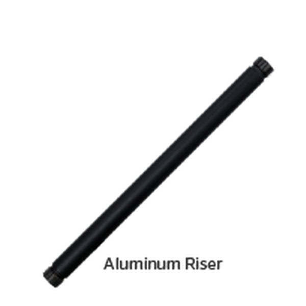 FX - A1LED12RAFB - 12-Inch LED Aluminum Riser Flat Black