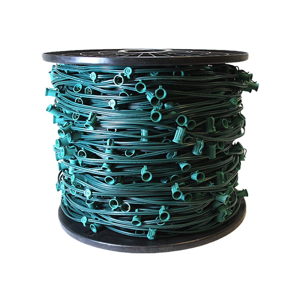 American Lighting - XA-C910012-GR - C9 Socket Wire Spool SPT-2 100 ft ...
