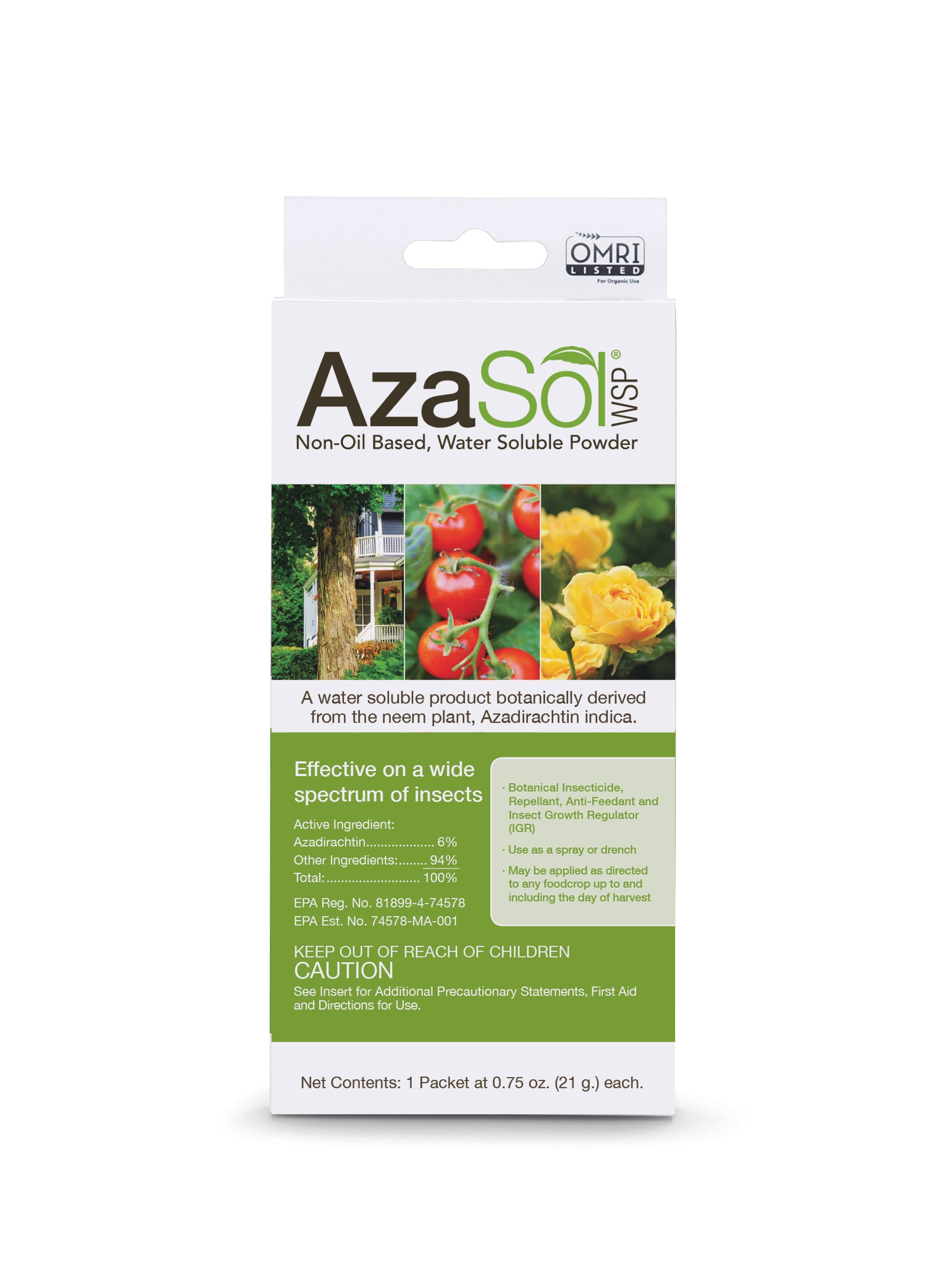 Arborjet - 040-5010N - Azasol Water Soluable Insecticide 0.75 oz.
