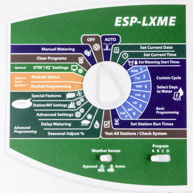 ESPLXMEFP - RainBird Front Panel for ESP-LXME Controller