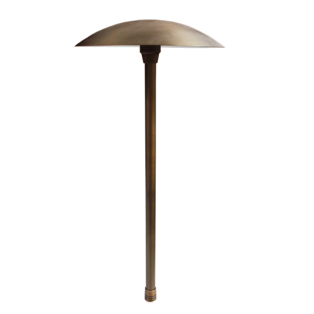 Unique - ENTR-NL - Entropic Path Light 24" Riser Brass Housing Weathered Brass Finish No Lamp