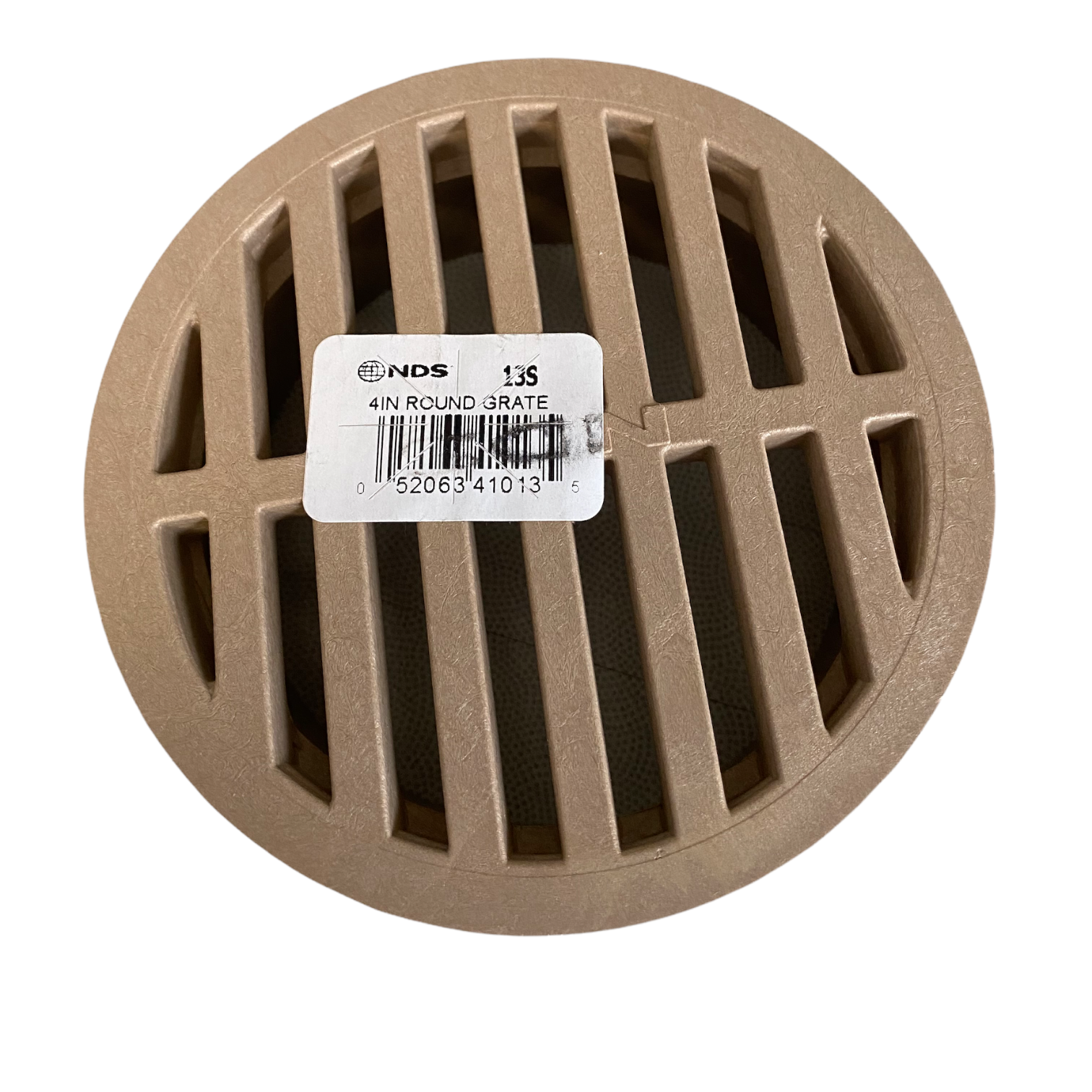 NDS 8 Black Round Drainage Grate for Pipes, Garden, Yard, Drain