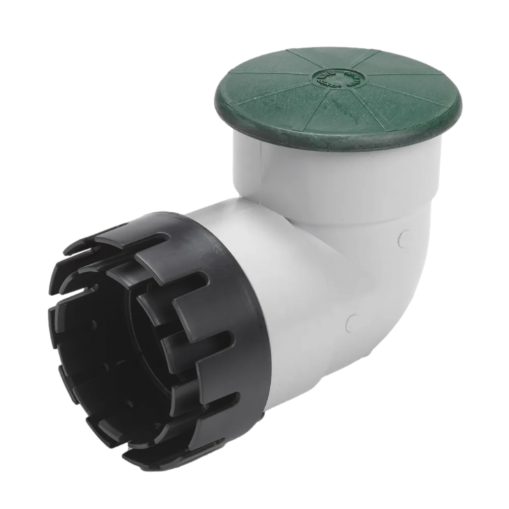 Rain Bird - DPUV4EHUB - Drainage Pop Up Relief Valve with 4 Inch PVC Elbow and Hub Fitting Adapter
