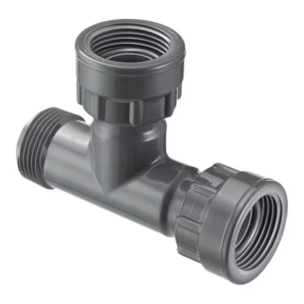 Spears Manifold Tee 1 in. Swivel x MIPT x Swivel with O-Ring ...