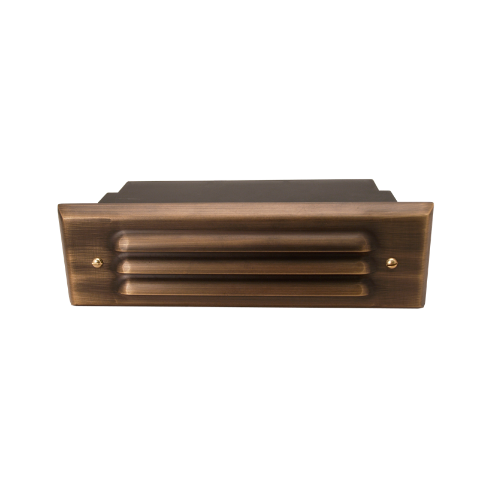 Unique - SV8L-12-L27 - Sovereign8 Louver Solid Brass Housing Weathered Brass 2W 3000K LED