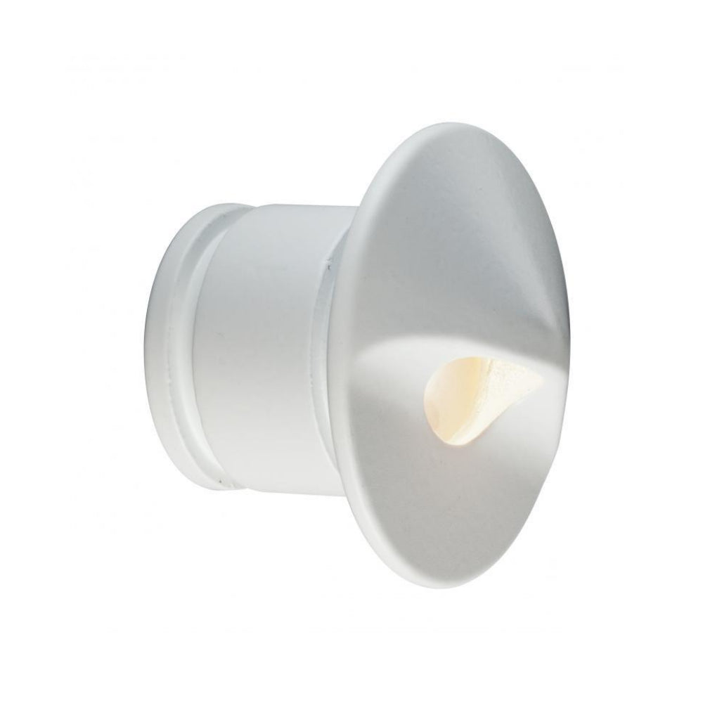 FX - PO1LEDRDFW - PO Wall Light, 1LED, Round, Flat White
